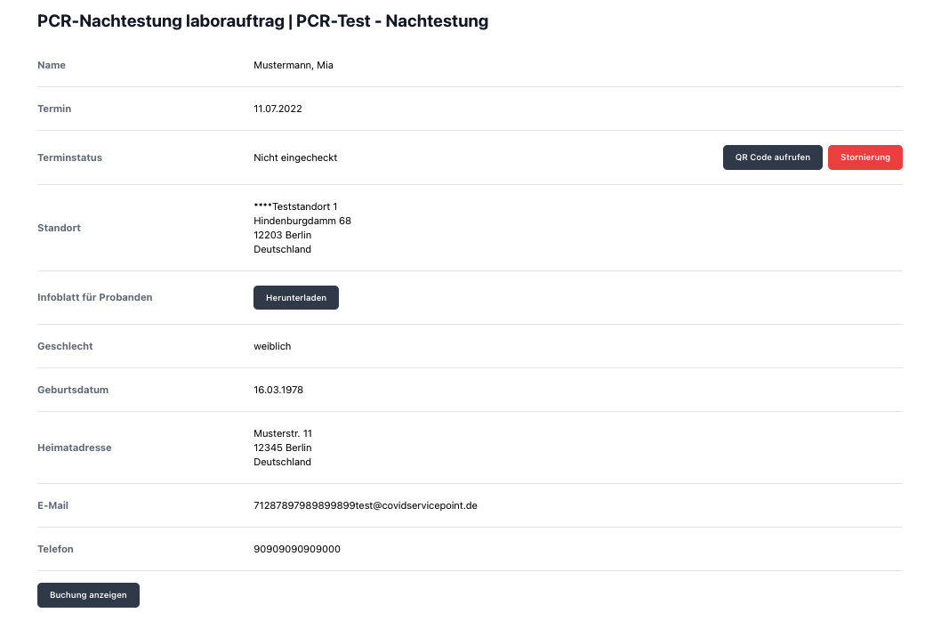 Bild Infoblatt Proband im Test